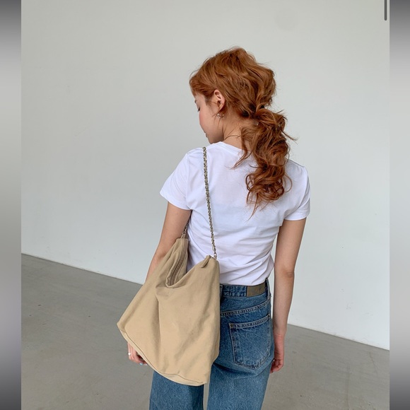 Stylenanda 3ce Korea Teddy Bear Print Cap Sleeve T-Shirt - Picture 14 of 16